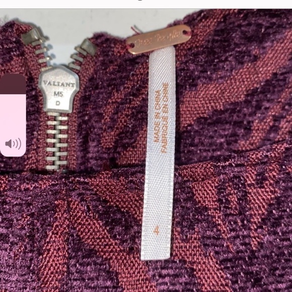 Free People dress chenille zebra drop waist pockets‎ 
Soft - Picture 4 of 9